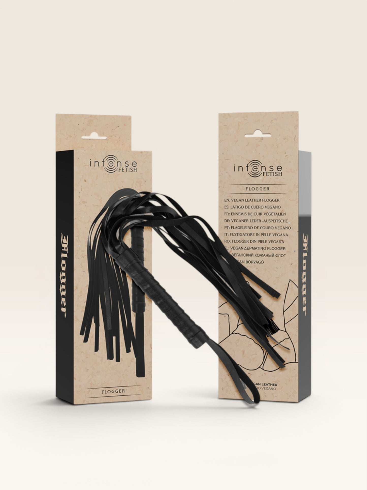 INTENSE - FETISH FLOGGER DE COURO VEGANO