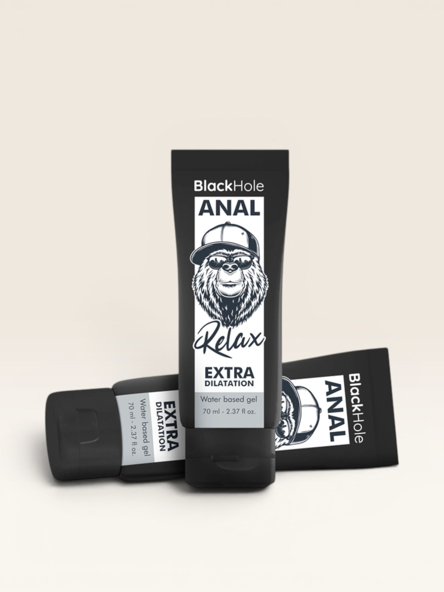 BLACK HOLE - GEL DILATADOR ANAL À BASE DE ÁGUA 70 ML