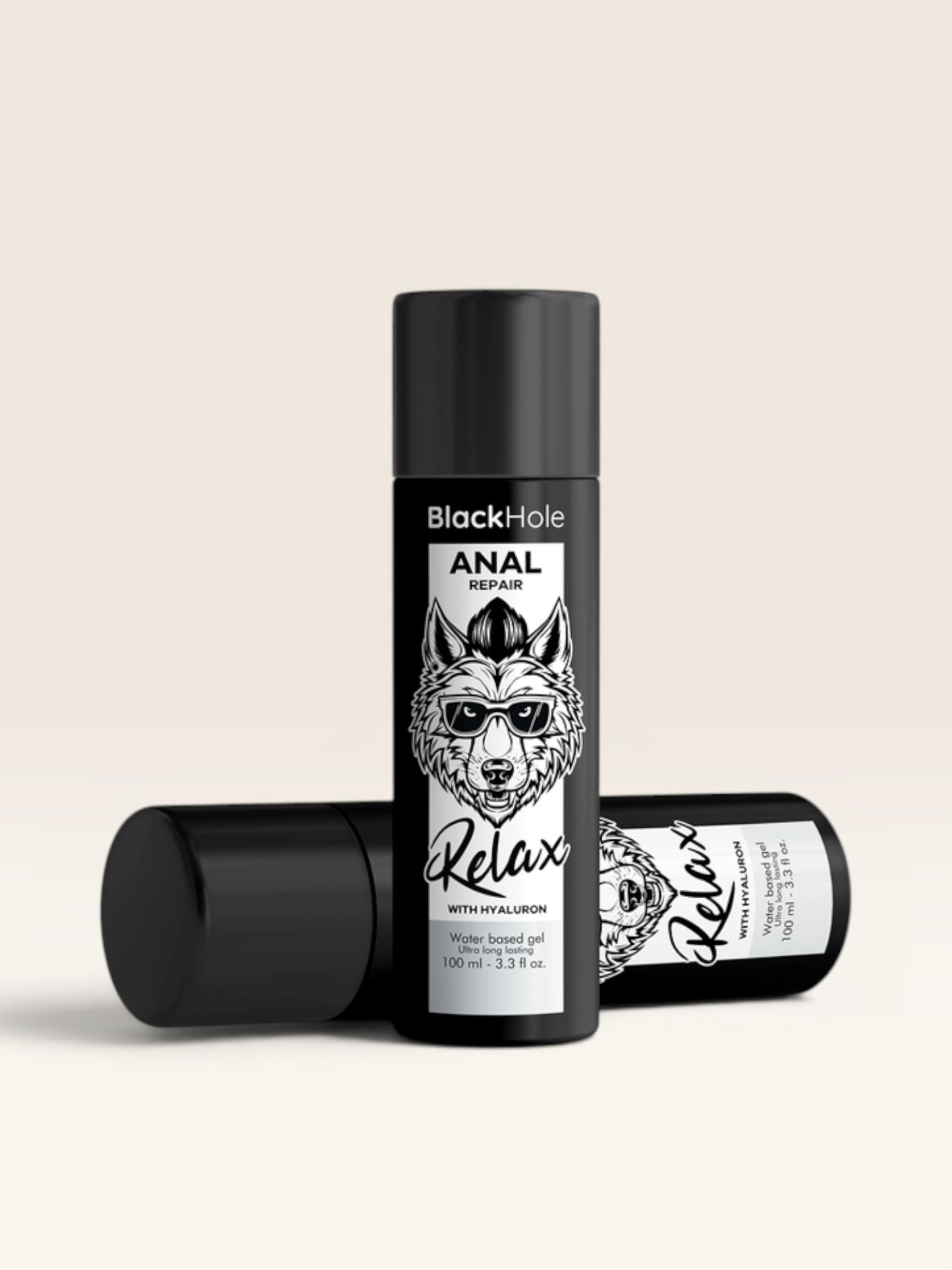 BLACK HOLE - REPARO ANAL RELAXANTE À BASE DE ÁGUA COM HIALURON 100 ML