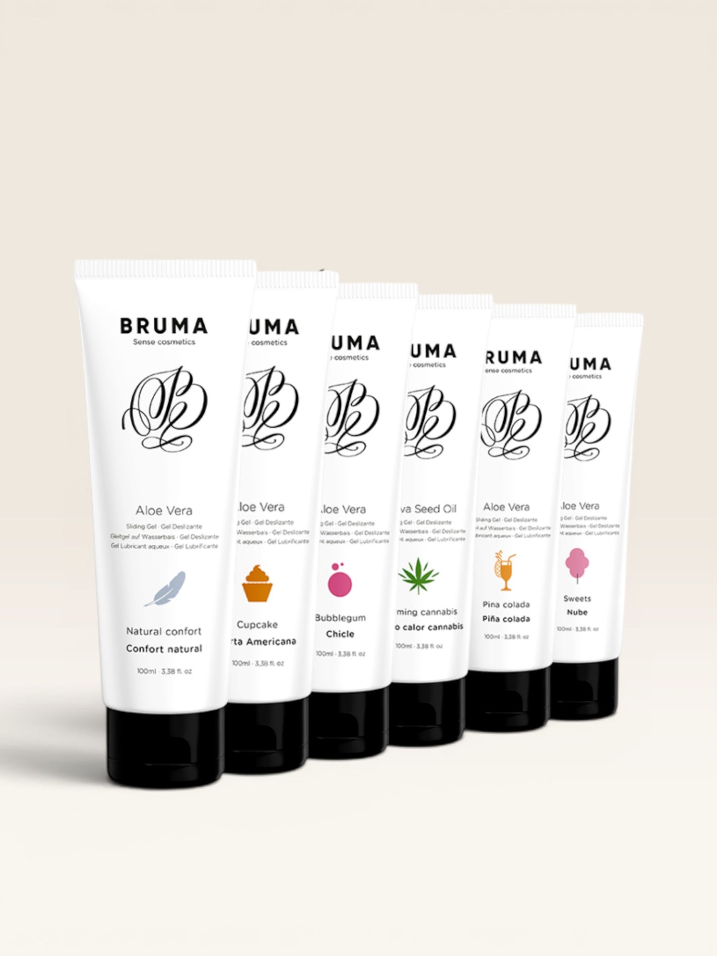 BRUMA - GEL DESLIZANTE DE ALOE VERA SABOR PINA COLADA 100 ML
