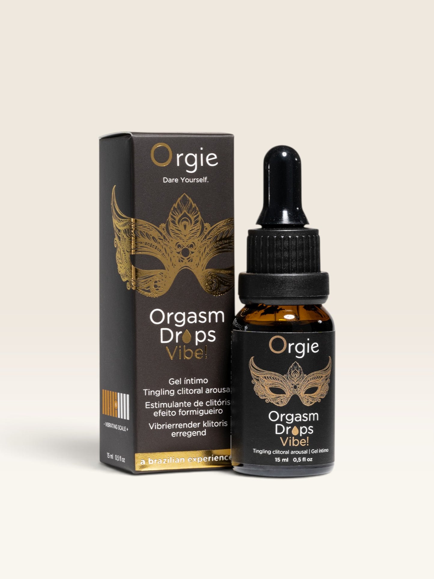 Orgie Orgasm Drops Vibe! | Gel Íntimo Excitante do Clitóris Pêssego