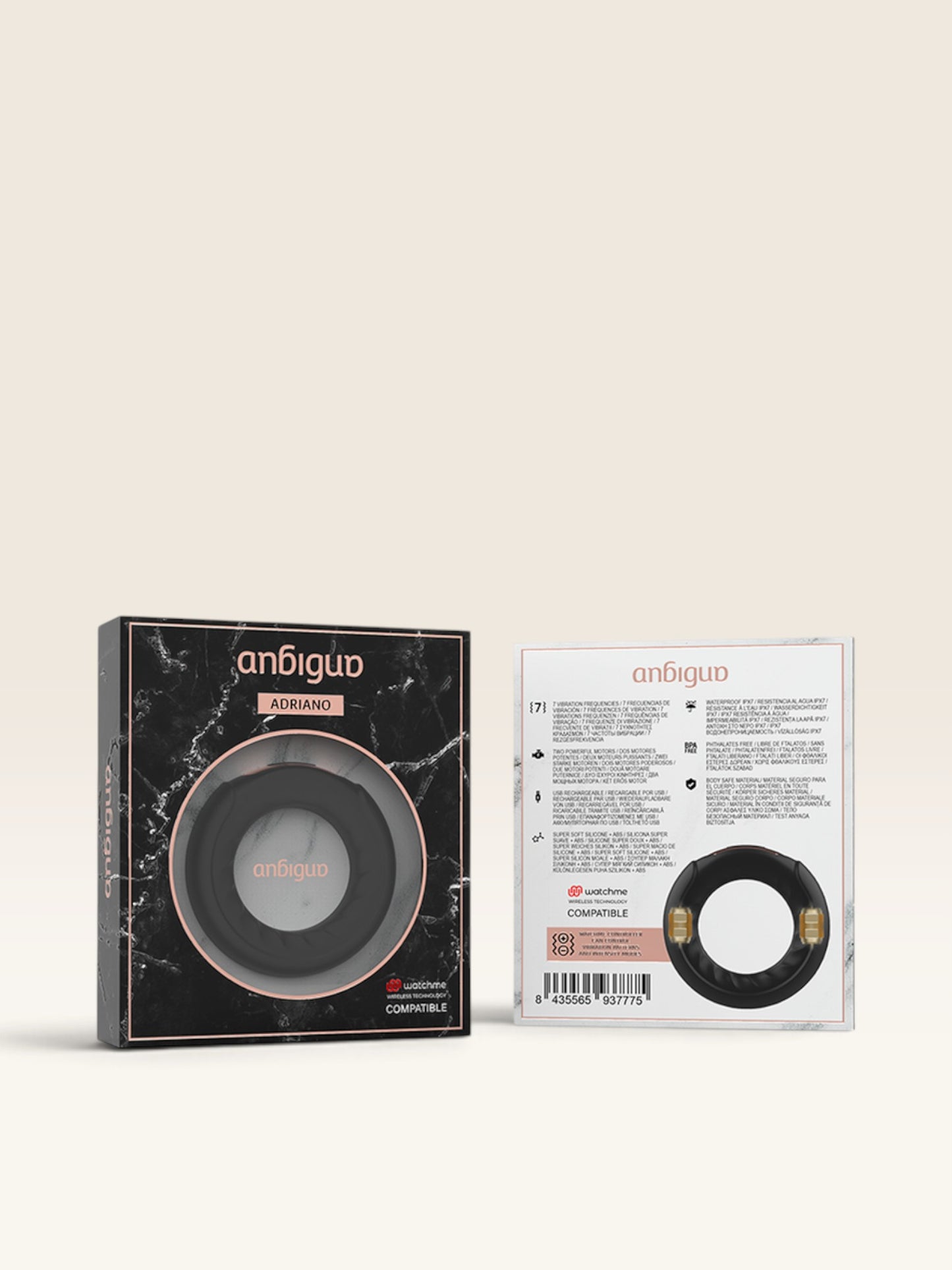 ANBIGUO - ADRIANO ANEL VIBRATÓRIO + CONTROLO REMOTO WATCHME