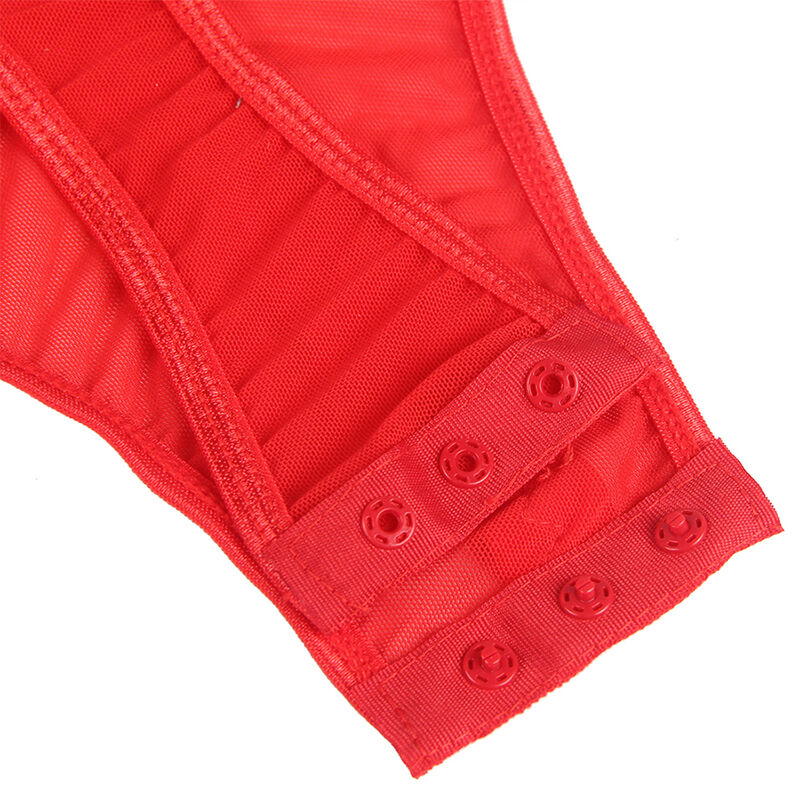 Subblime — Teddy com Liga e Argola na Perna Vermelho