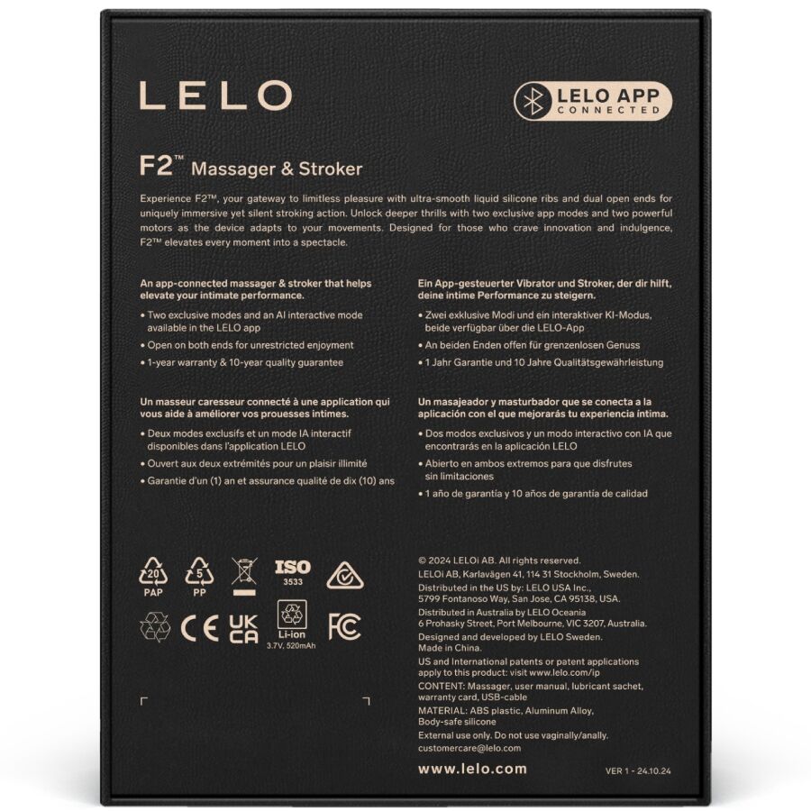 LELO - F2S™ TEAL MASTURBADOR MASCULINO VERMELHO