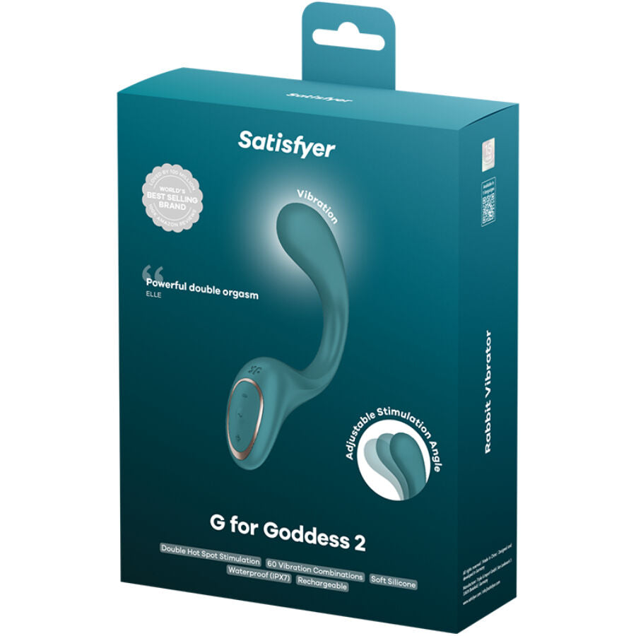 SATISFYER - G FOR GODDESS 2 VIBRADOR COELHO VERDE GARRAFA