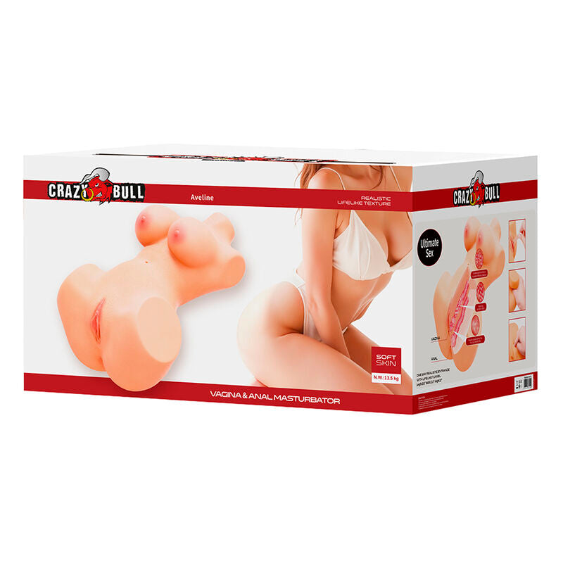 TOURO LOUCO - ANNIE XXL MASTURBADOR VAGINAL E ANAL COM CARNE DE SEIOS