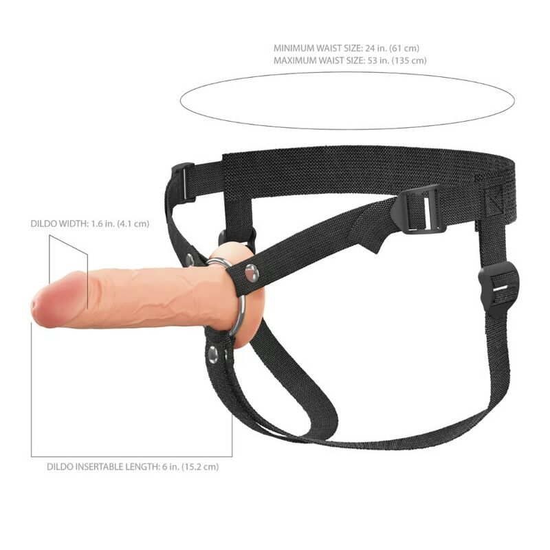 FANTASY X-TENSIONS ELITE - STRAP-ON DE SILICONE OCO DE 15,2 CM