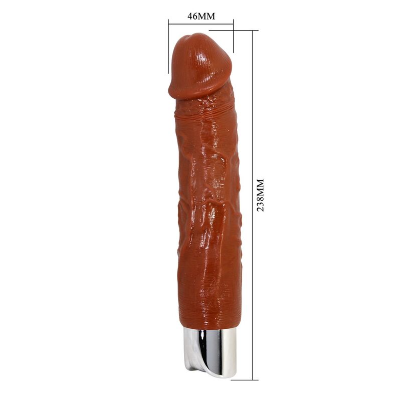 PRETTY LOVE - VIBRADOR REALISTA PROFISSIONAL 23,5 CM Ø 4,8 CM MARROM