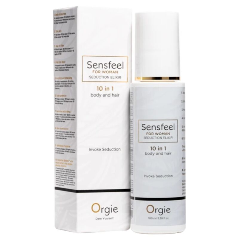 ORGIE - SENSFEEL ELIXIR DE SEDUÇÃO FEMININO 10 EM 1 PARA CORPO E CABELO 100 ML