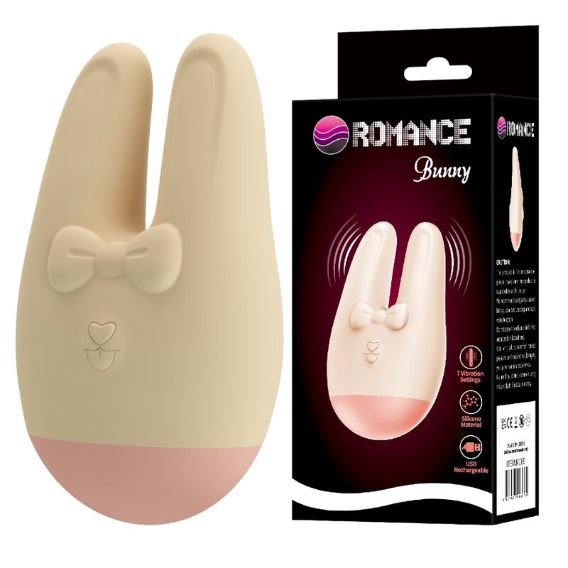 ROMANCE - BUNNY ESTIMULADOR EXTERNO COM 7 MODOS DE VIBRAÇÃO