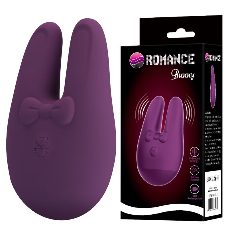ROMANCE - BUNNY ESTIMULADOR EXTERNO COM 7 MODOS DE VIBRAÇÃO