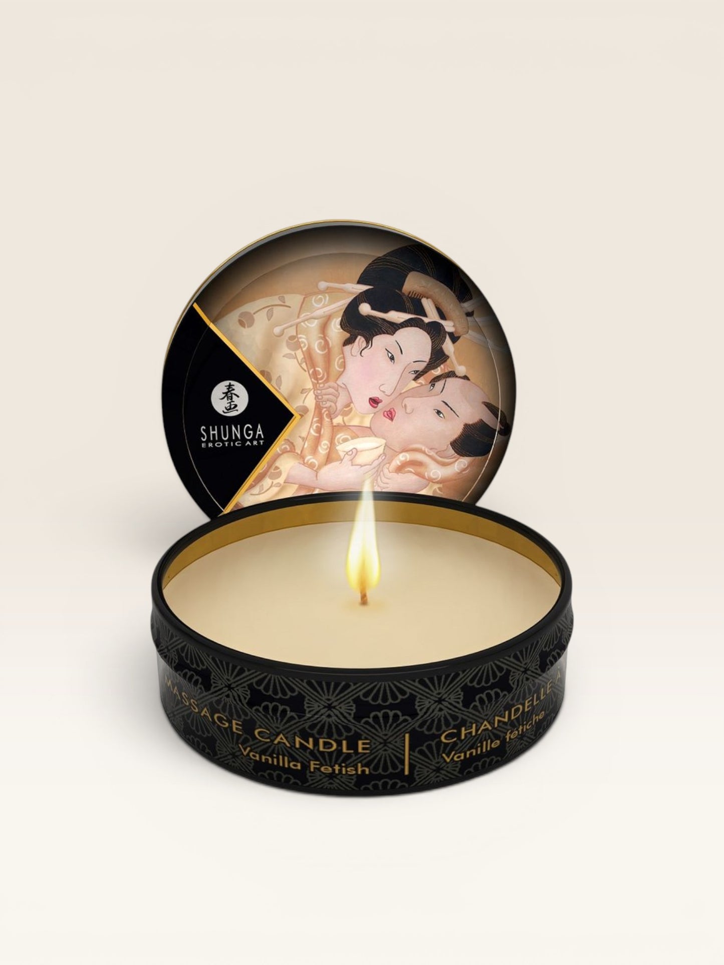 SHUNGA - MINI CARESS BY CANDELIGHT VANILLA MASSAGE VELA 30 ML