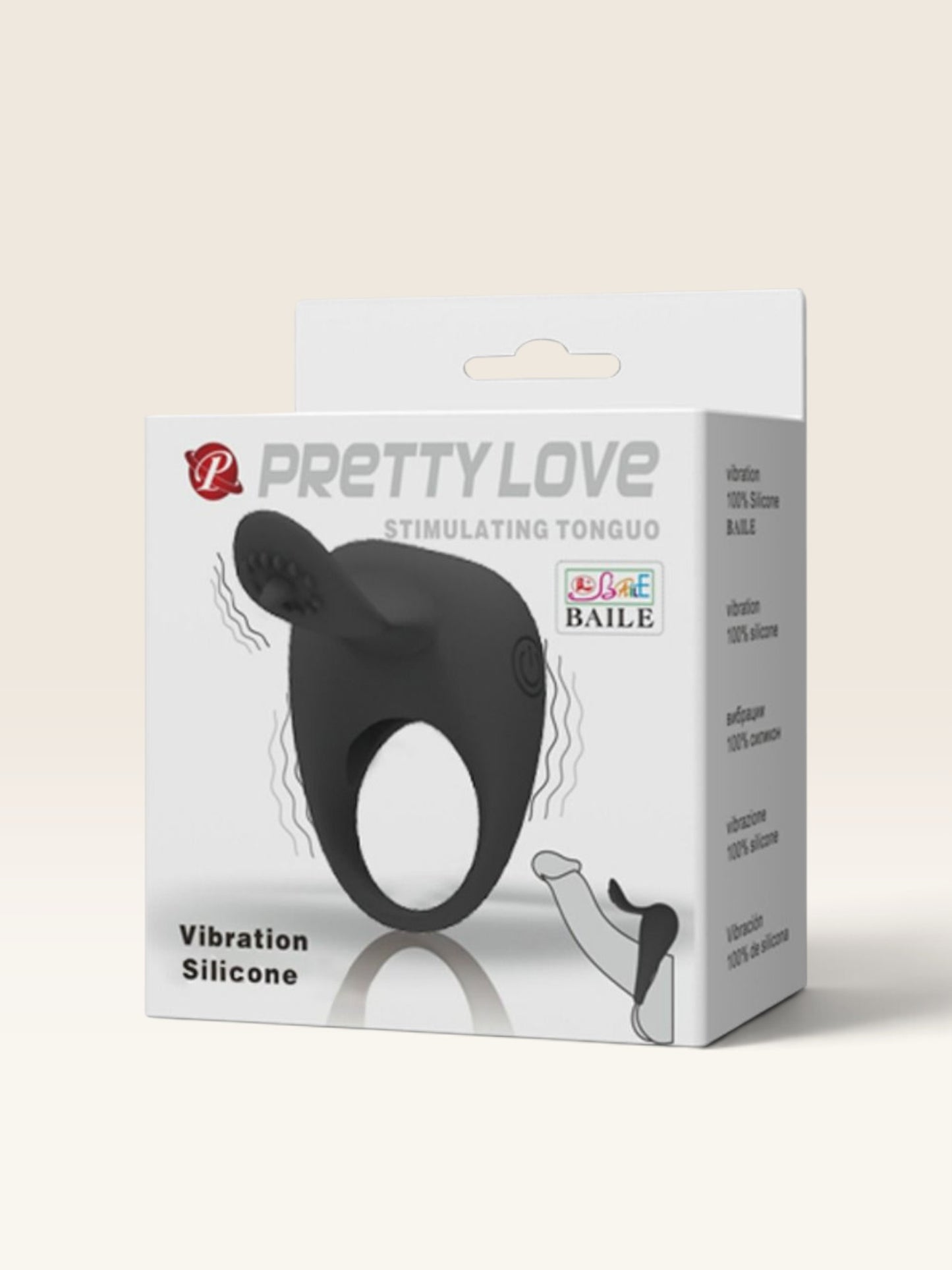 PRETTY LOVE - ANEL VIBRADOR COM LÍNGUA