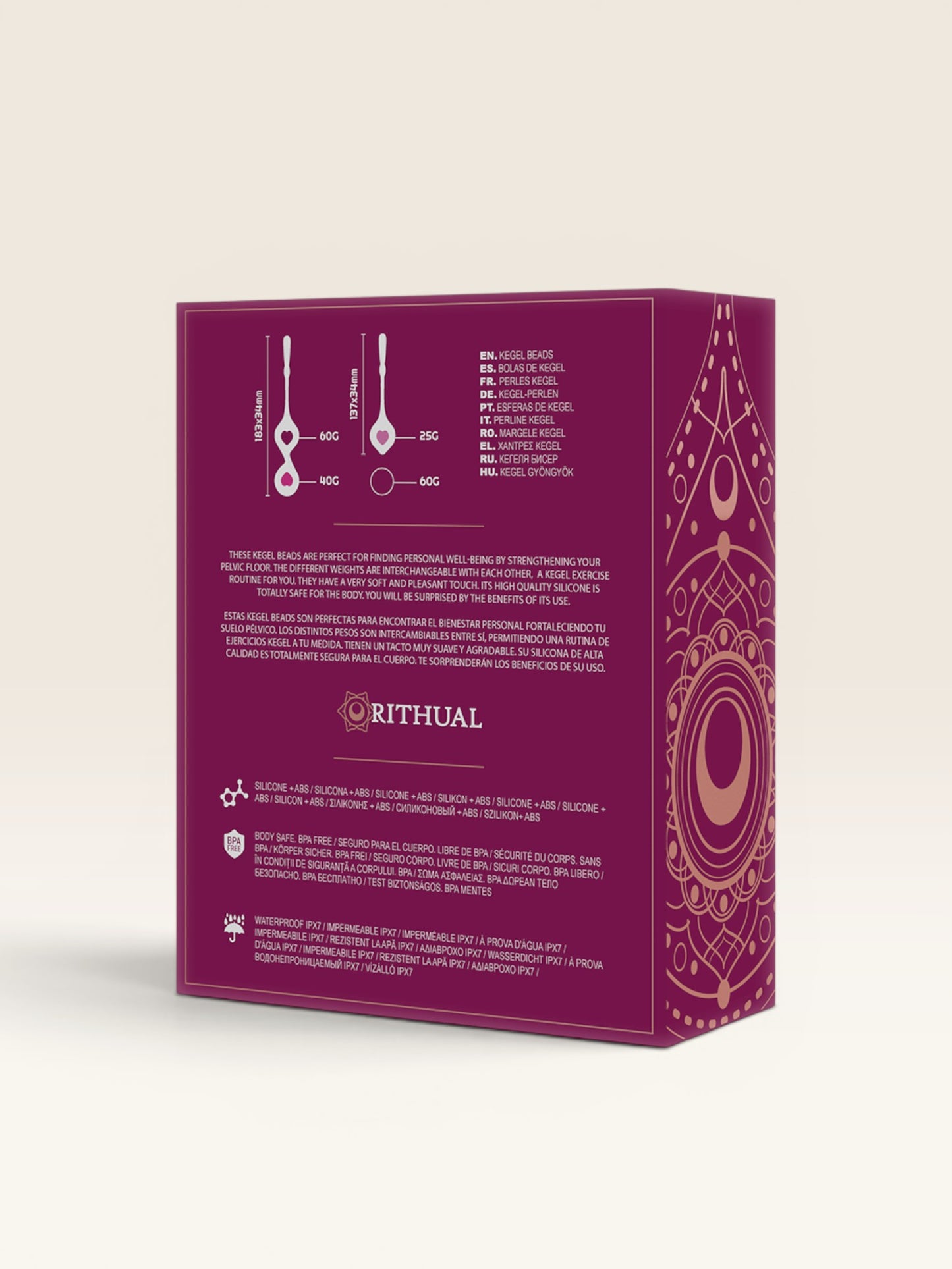 RITHUAL - CONJUNTO DEVA DE TREINAMENTO PÉLVICO ORQUÍDEA