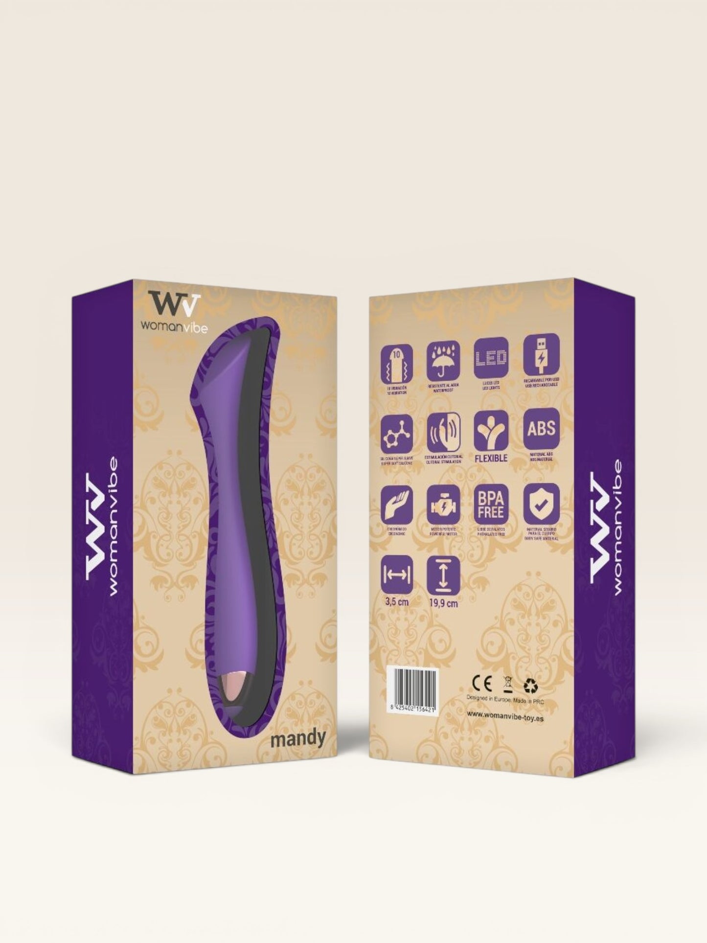 WOMANVIBE - MANDY "K" POINT SILICONE VIBRADOR RECARREGÁVEL