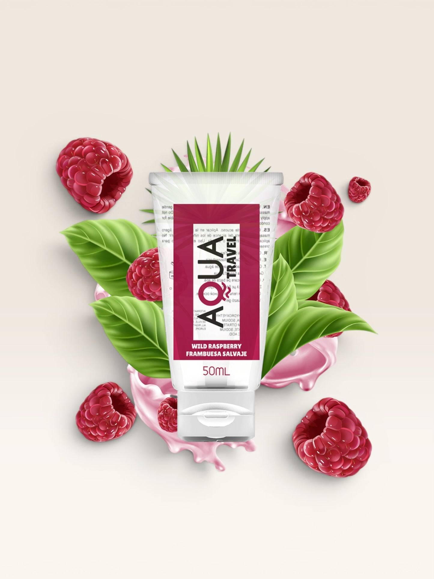 AQUA TRAVEL - WILD LUBRIFICANTE À BASE DE ÁGUA SABOR FRAMBOESA 6 ML