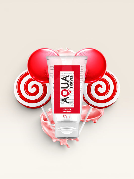 AQUA TRAVEL - LUBRIFICANTE À BASE DE ÁGUA AQUA TRAVEL SABOR LOLLIPOP - 50 ML