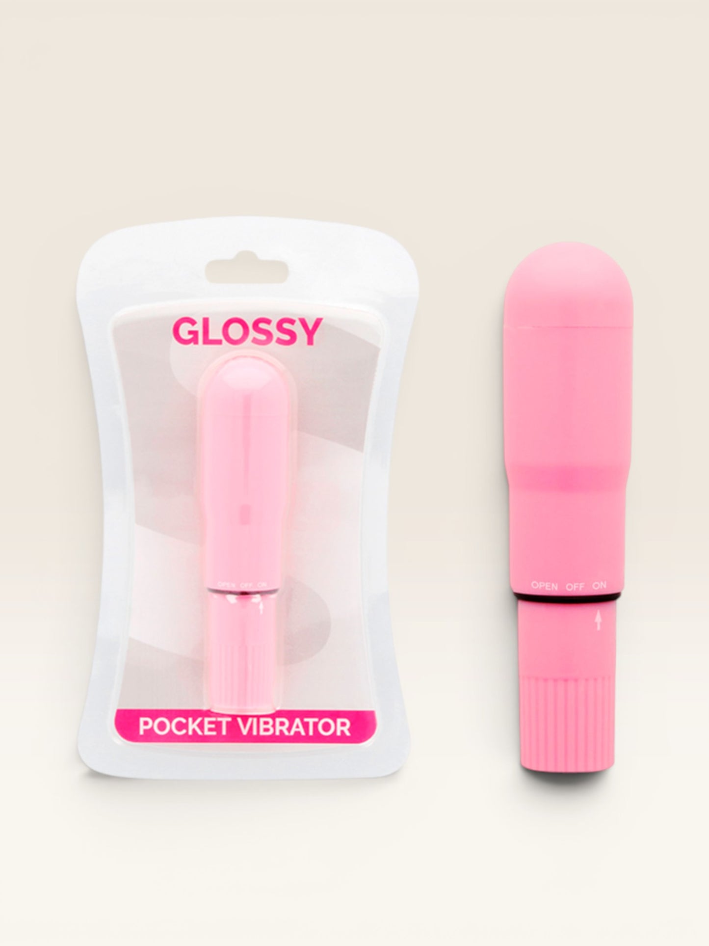 GLOSSY - VIBRADOR DE BOLSO ROSA