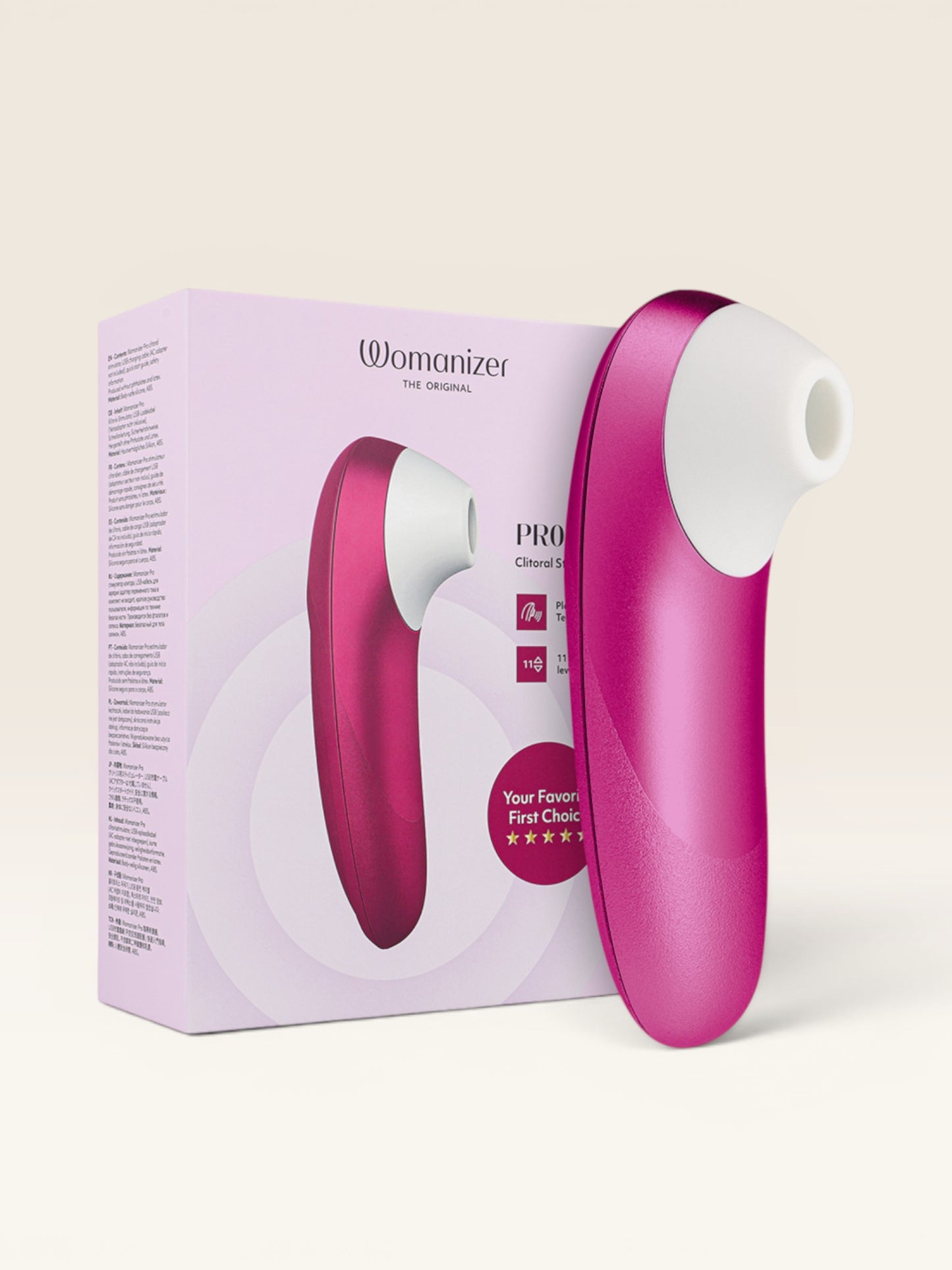 WOMANIZER - PRO VIBRANT CLITORIAL ESTIMULANTE ROSA