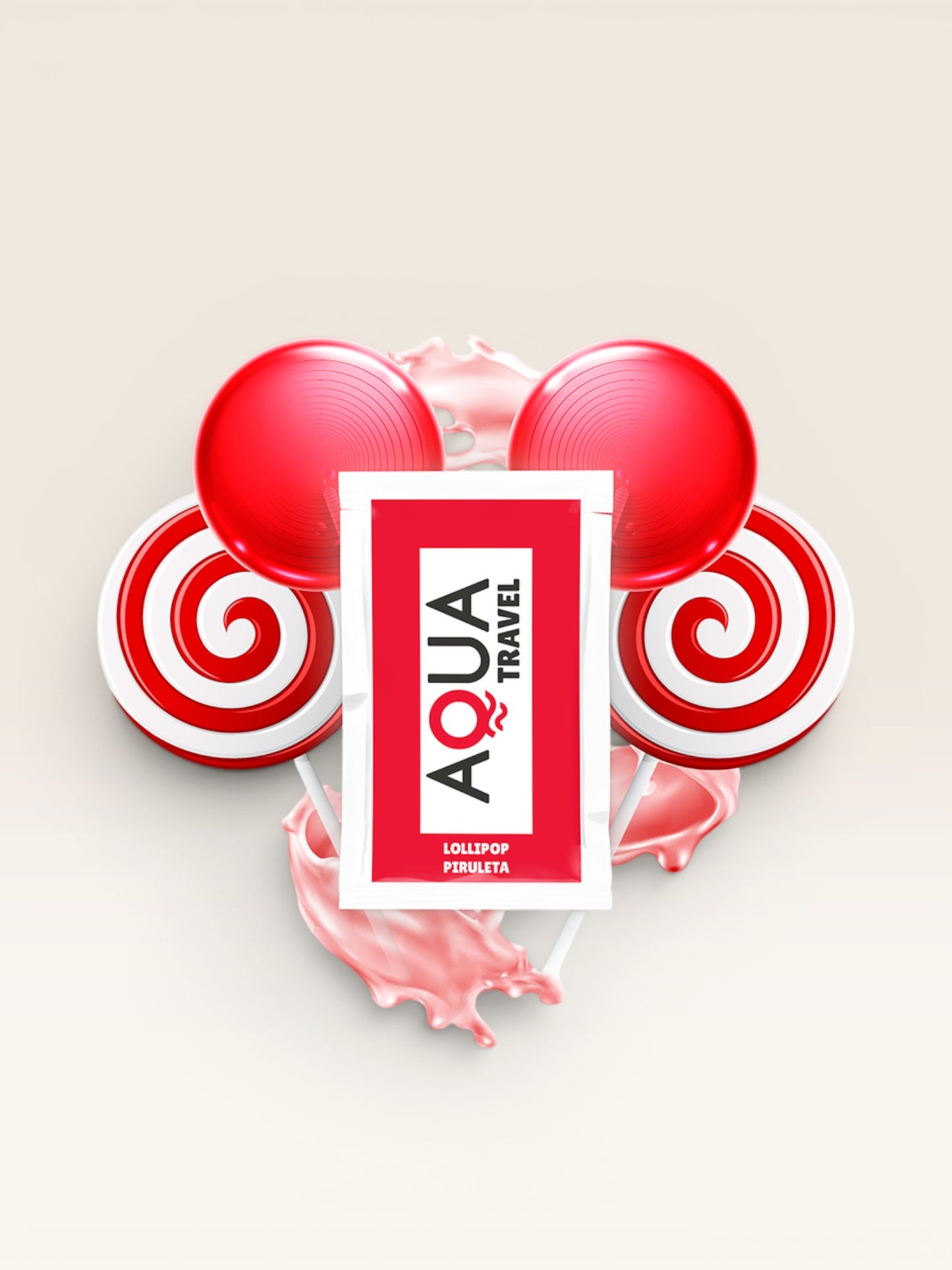 AQUA TRAVEL - LUBRIFICANTE À BASE DE ÁGUA SABOR PIRULITO 6 ML