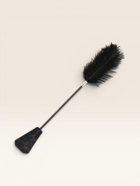DARKNESS - CHICOTE DE PENA DE AMOR PRETO 56 CM