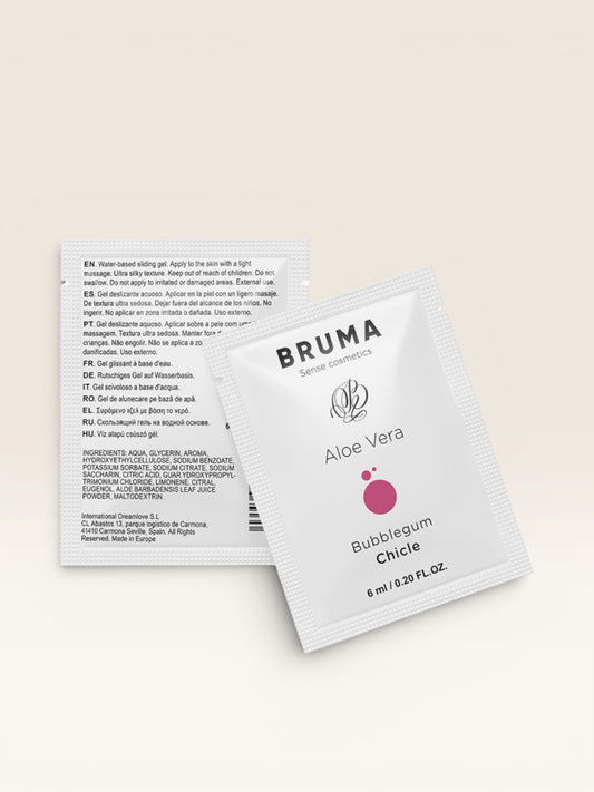 BRUMA - GEL DESLIZANTE DE ALOE VERA SABOR BUBBLEGUM 6 ML