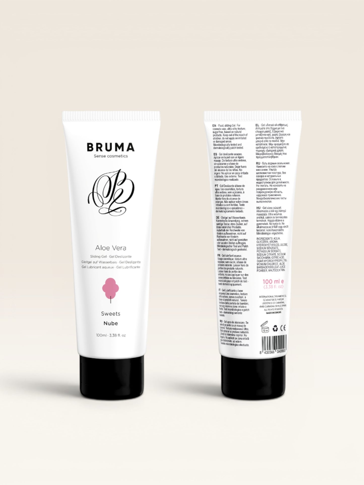BRUMA - GEL DESLIZANTE DE ALOE VERA SABOR DOCES 100 ML