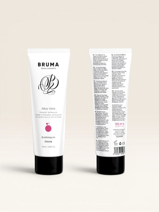 BRUMA - GEL DESLIZANTE DE ALOE VERA SABOR BUBBLEGUM 100 ML