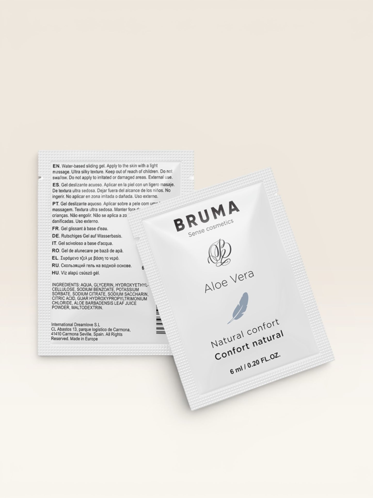 BRUMA - GEL DESLIZANTE DE ALOE VERA NATURAL CONFORT 6 ML