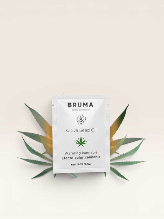 BRUMA - SATIVA SEED OIL SLIDING GEL AQUECEDOR SABOR CANNABIS 6 ML