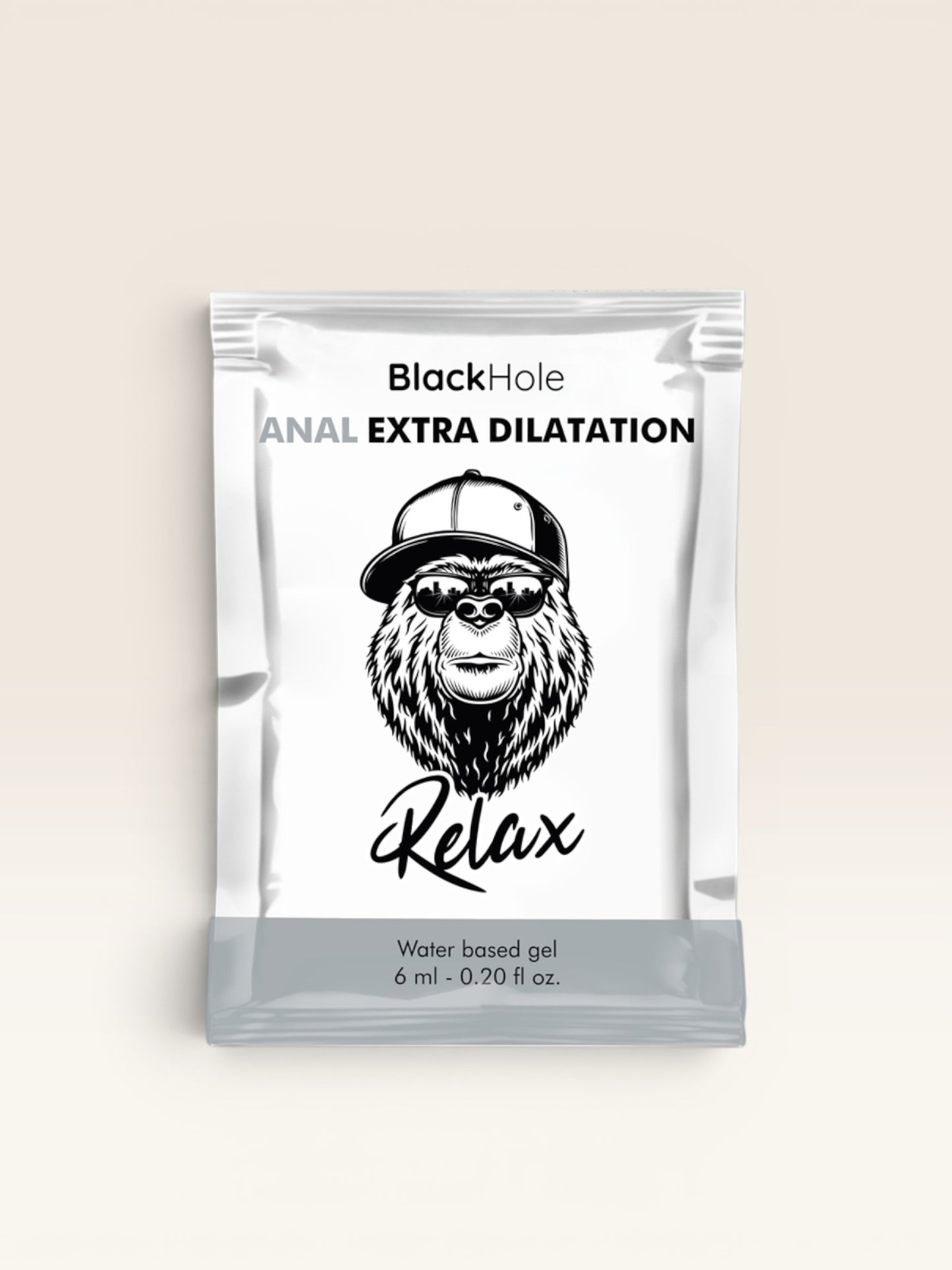 BLACK HOLE - GEL À BASE DE ÁGUA EXTRA DILATAÇÃO 6 ML DOSE ÚNICA