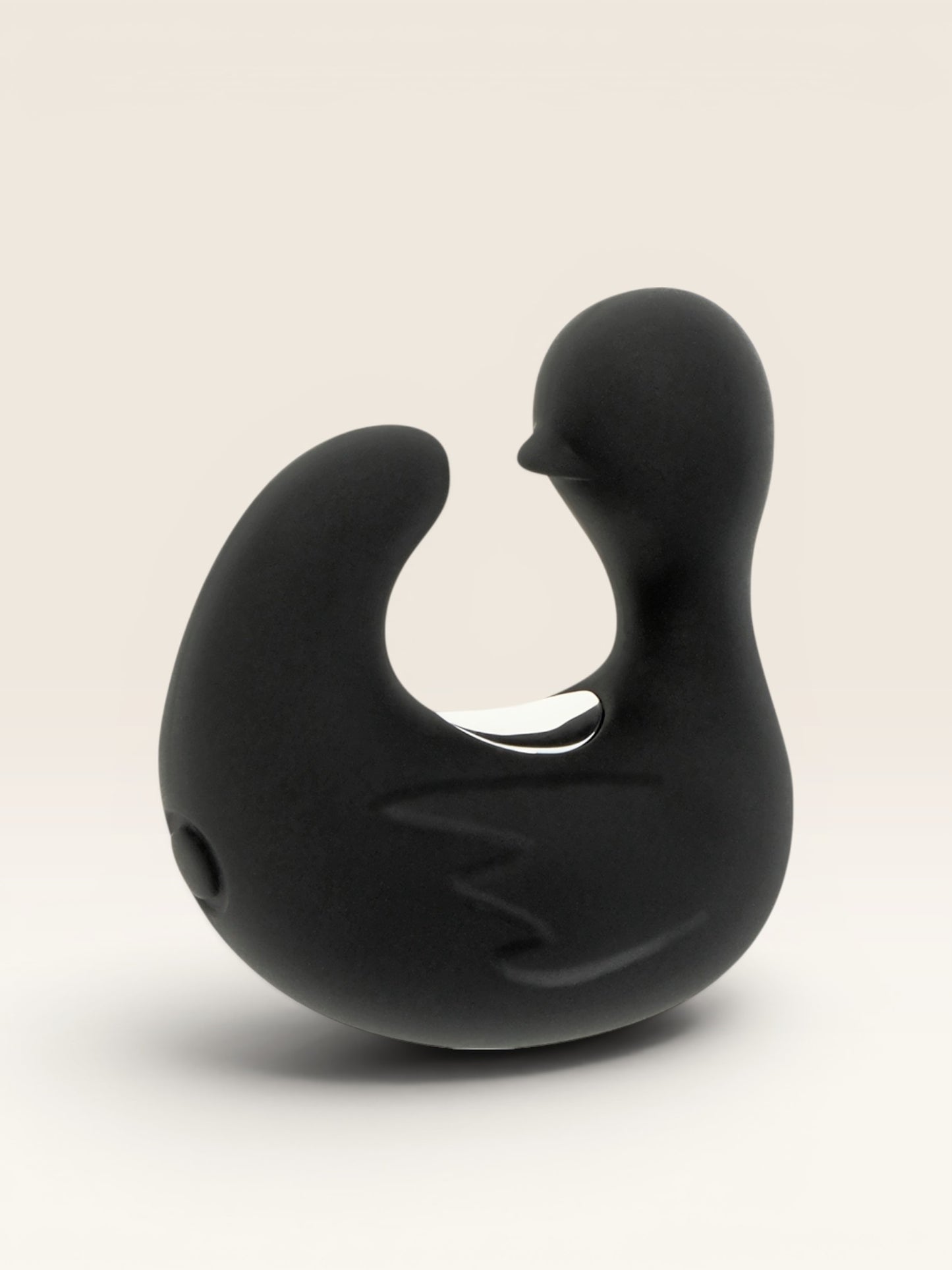 BLACK&SILVER - DEDAL DE PATO ESTIMULANTE DE SILICONE RECARREGÁVEL DUCKYMANIA