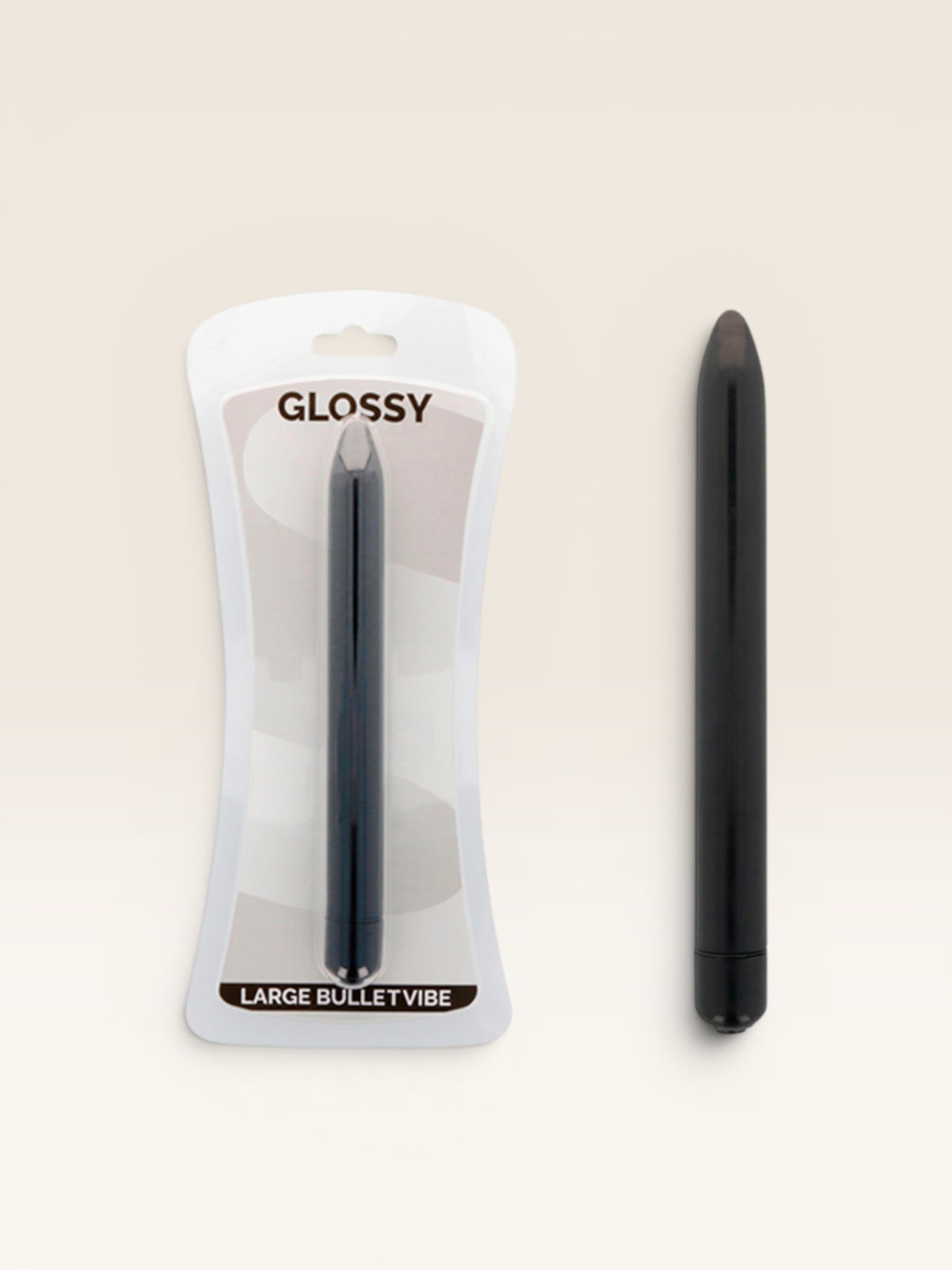 GLOSSY - VIBRADOR SLIM PRETO