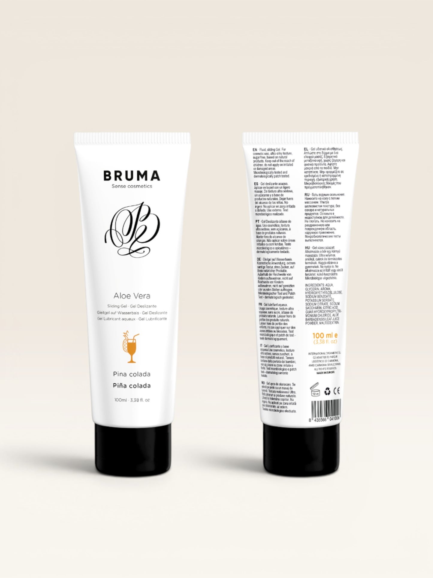 BRUMA - GEL DESLIZANTE DE ALOE VERA SABOR PINA COLADA 100 ML