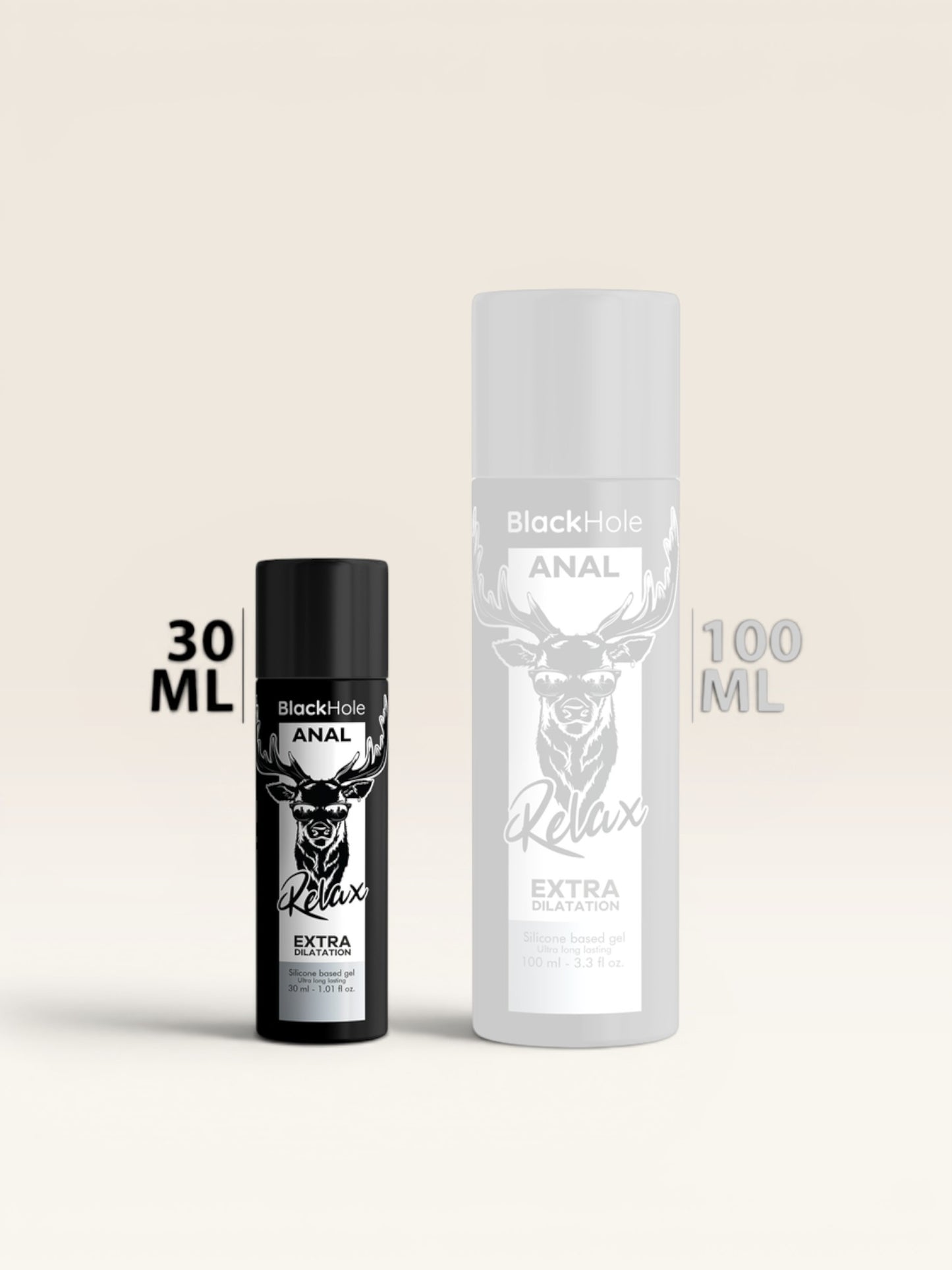 BLACK HOLE - GEL BASE DE SILICONE DILATAÇÃO ANAL 30 ML