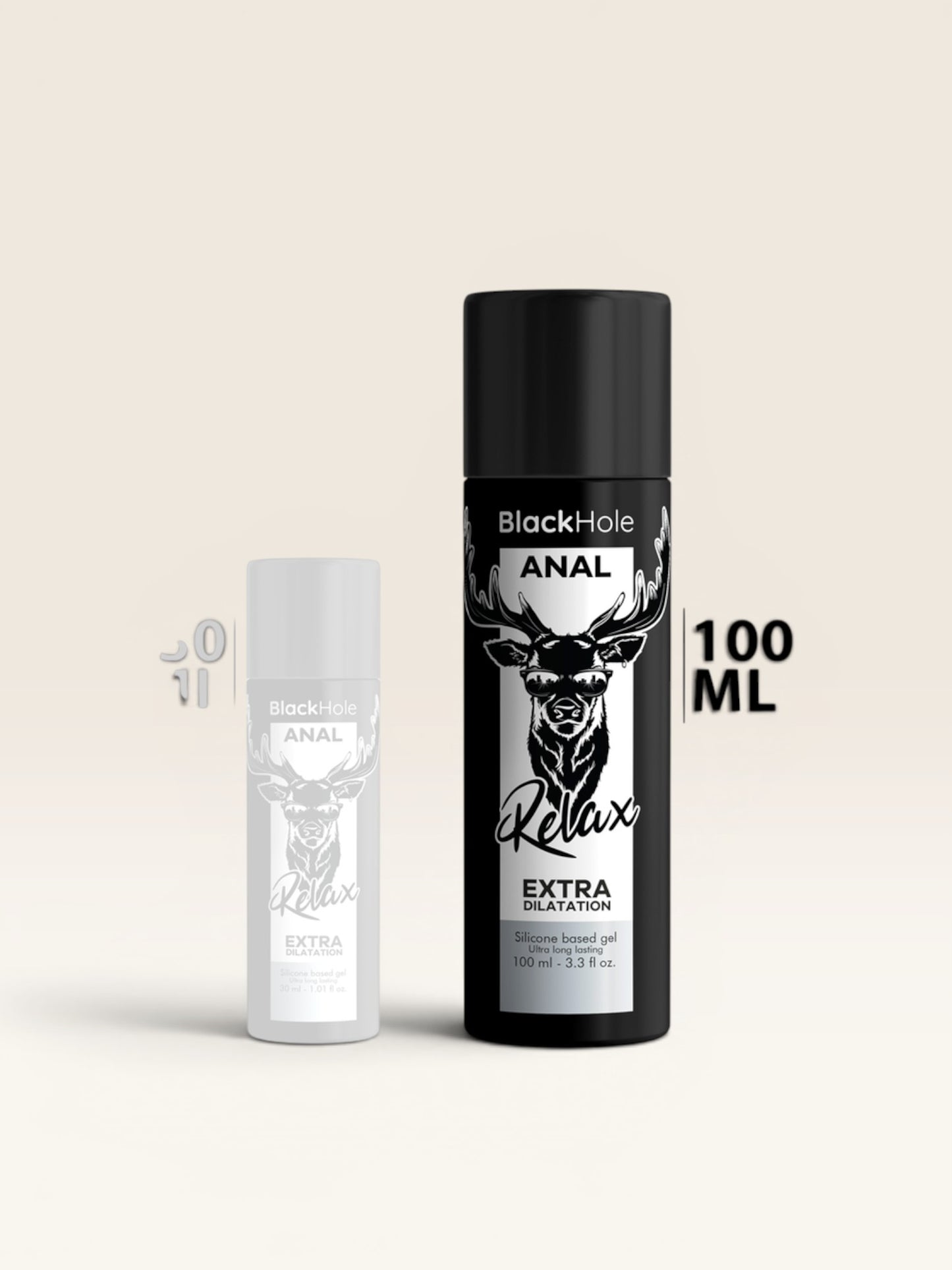 BLACK HOLE - GEL BASE DE SILICONE DILATAÇÃO ANAL 100 ML
