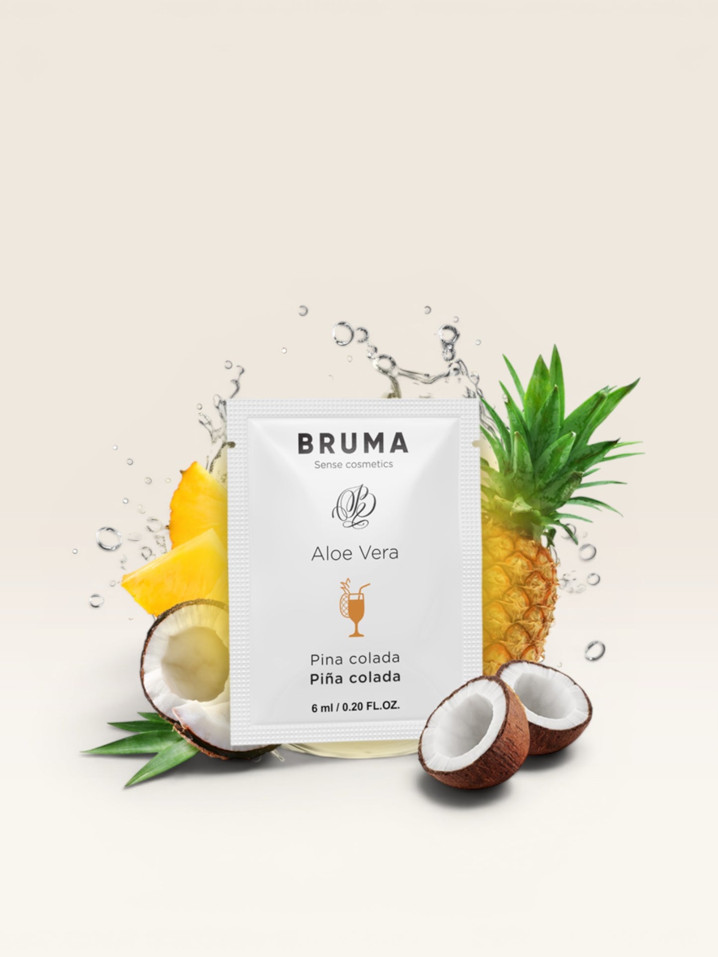 BRUMA - GEL DESLIZANTE DE ALOE VERA SABOR PINA COLADA 6 ML