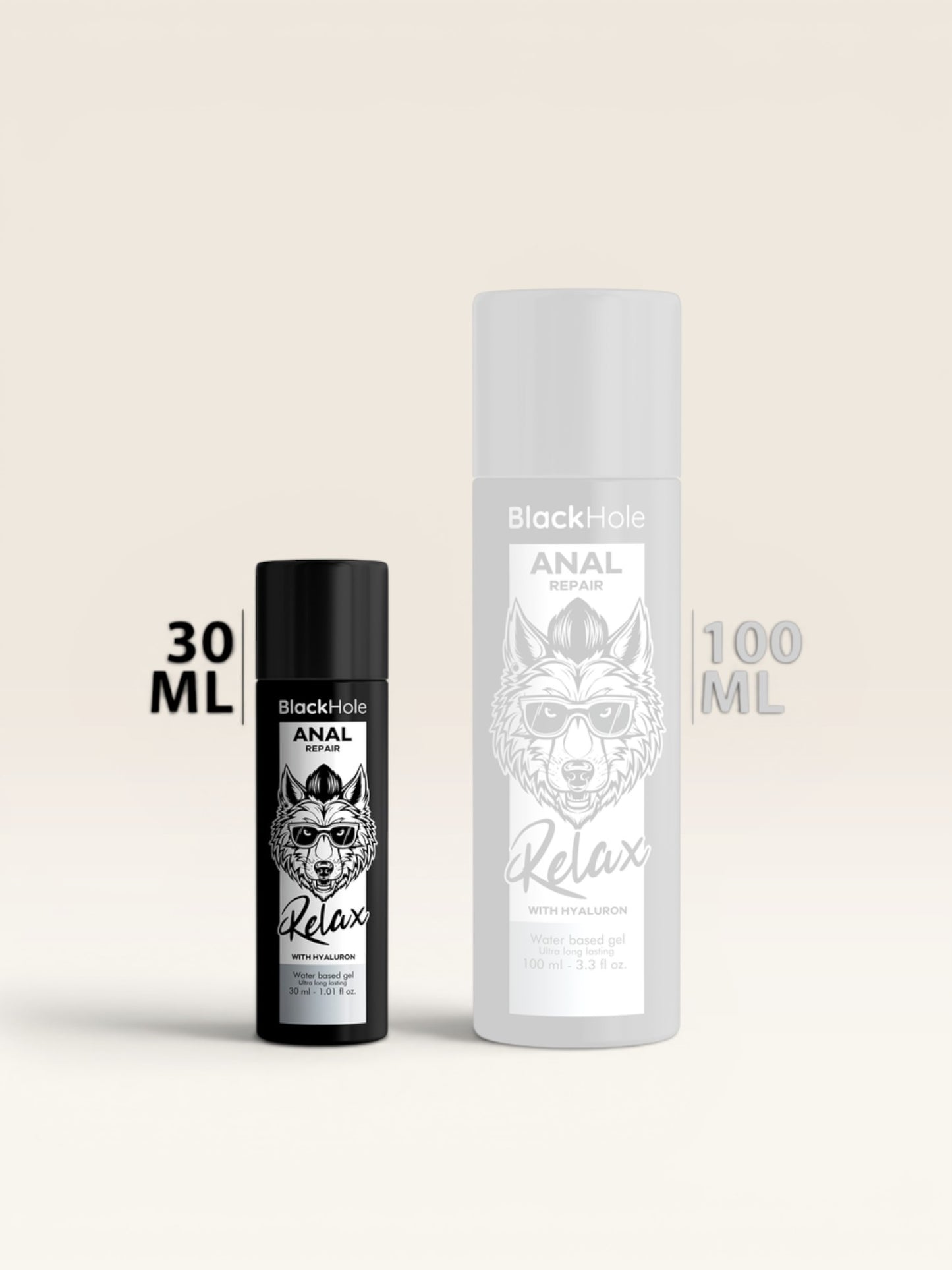 BLACK HOLE - REPARO ANAL RELAXANTE À BASE DE ÁGUA COM HIALURON 30 ML