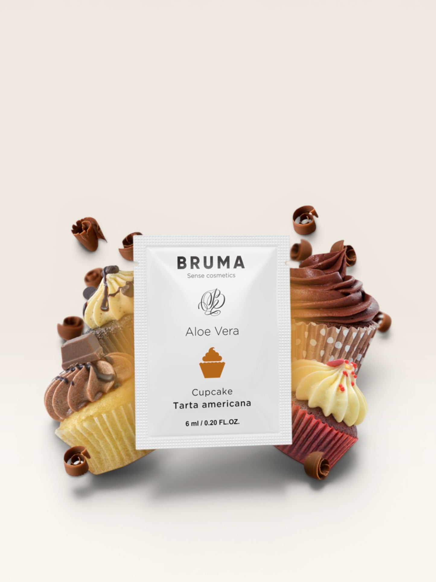BRUMA - GEL DESLIZANTE DE ALOE VERA SABOR CUPCAKE 6 ML
