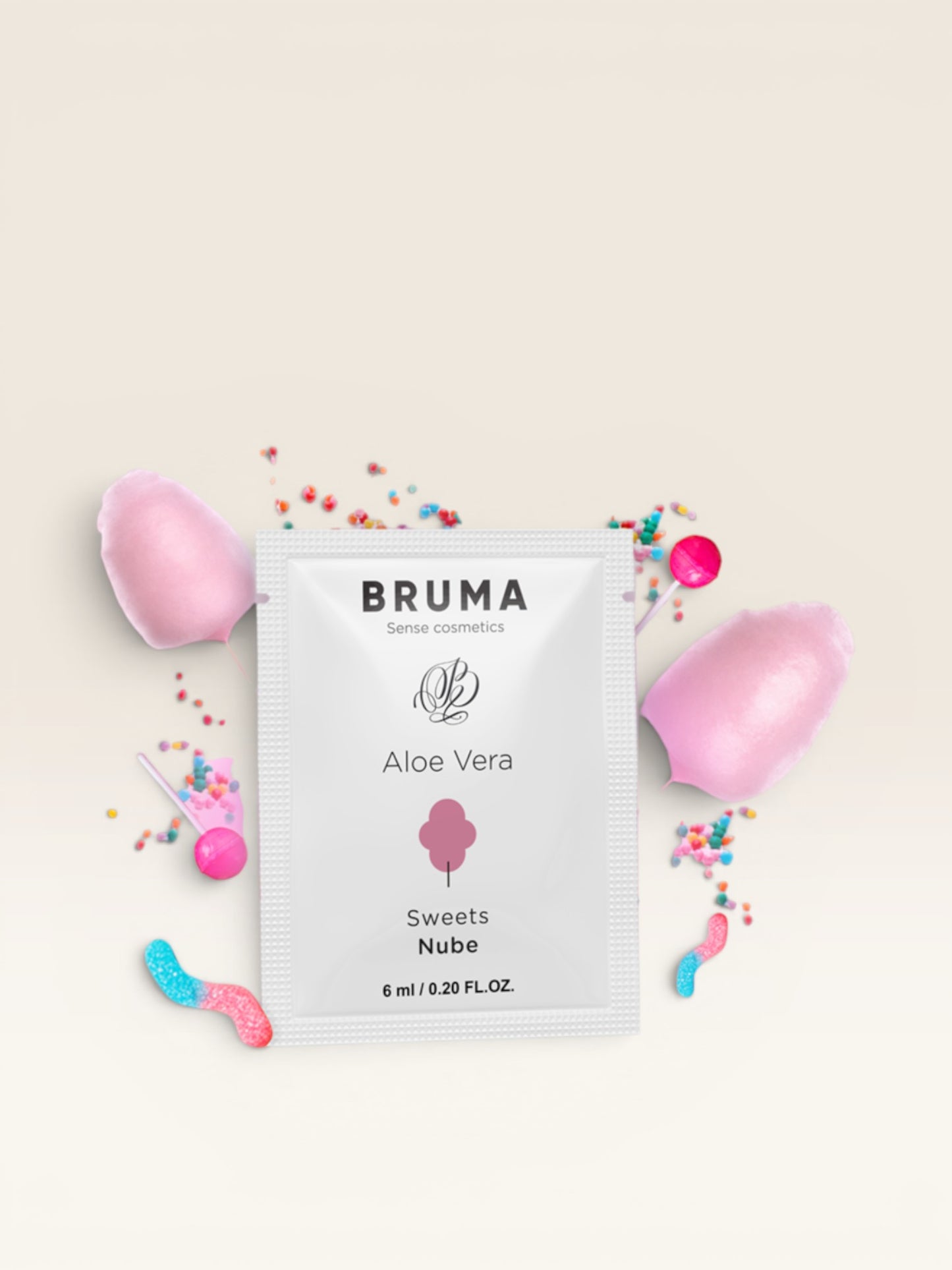 BRUMA - GEL DESLIZANTE DE ALOE VERA SABOR DOCES 6 ML
