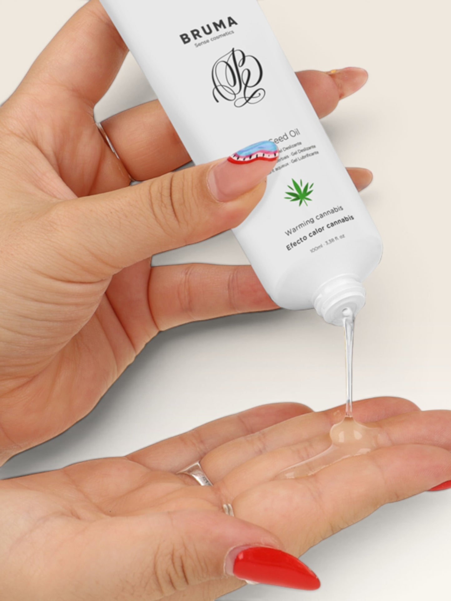 BRUMA - SATIVA SEED OIL SLIDING GEL AQUECEDOR SABOR CANNABIS 100 ML