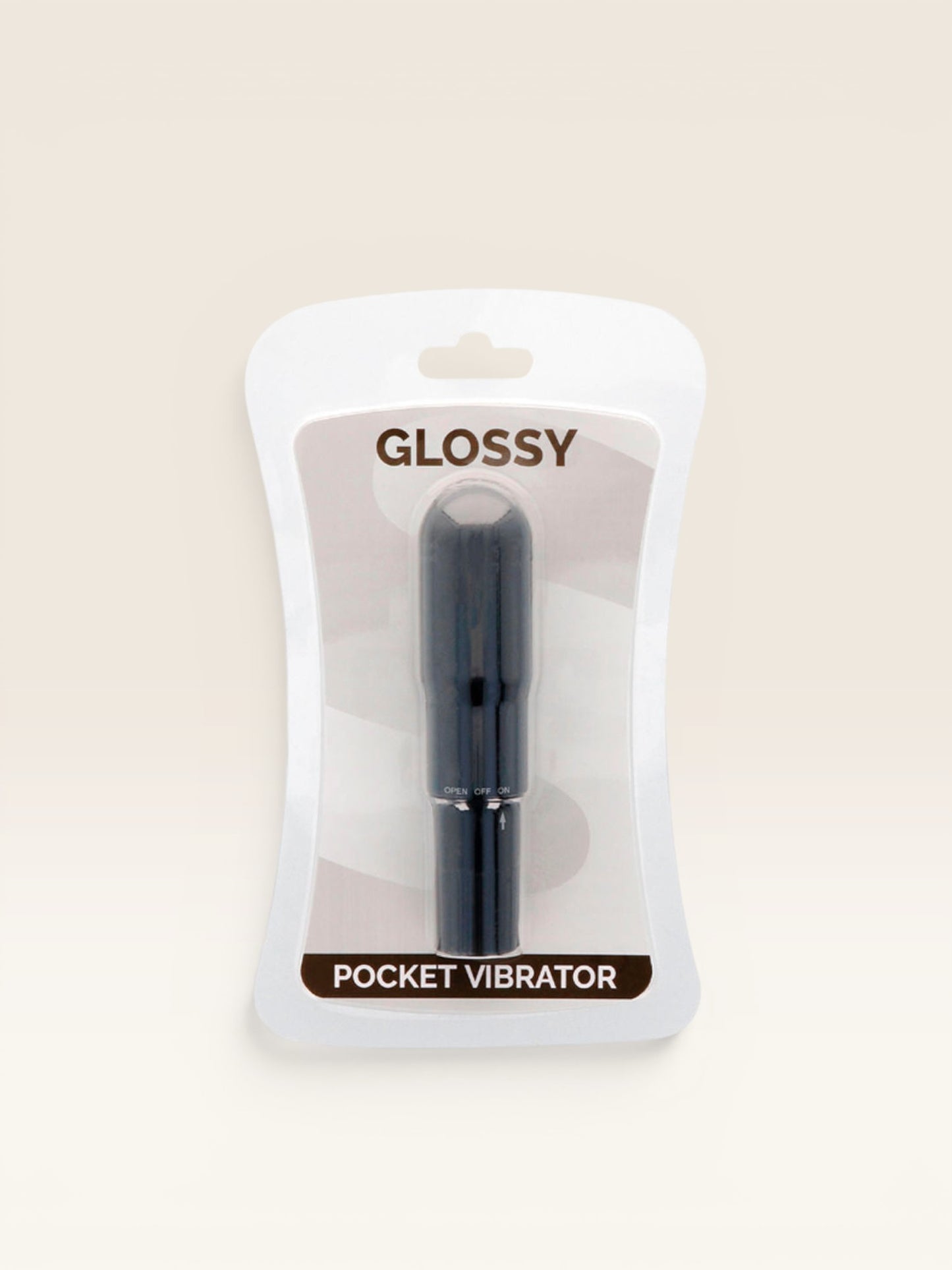 GLOSSY - VIBRADOR DE BOLSO PRETO