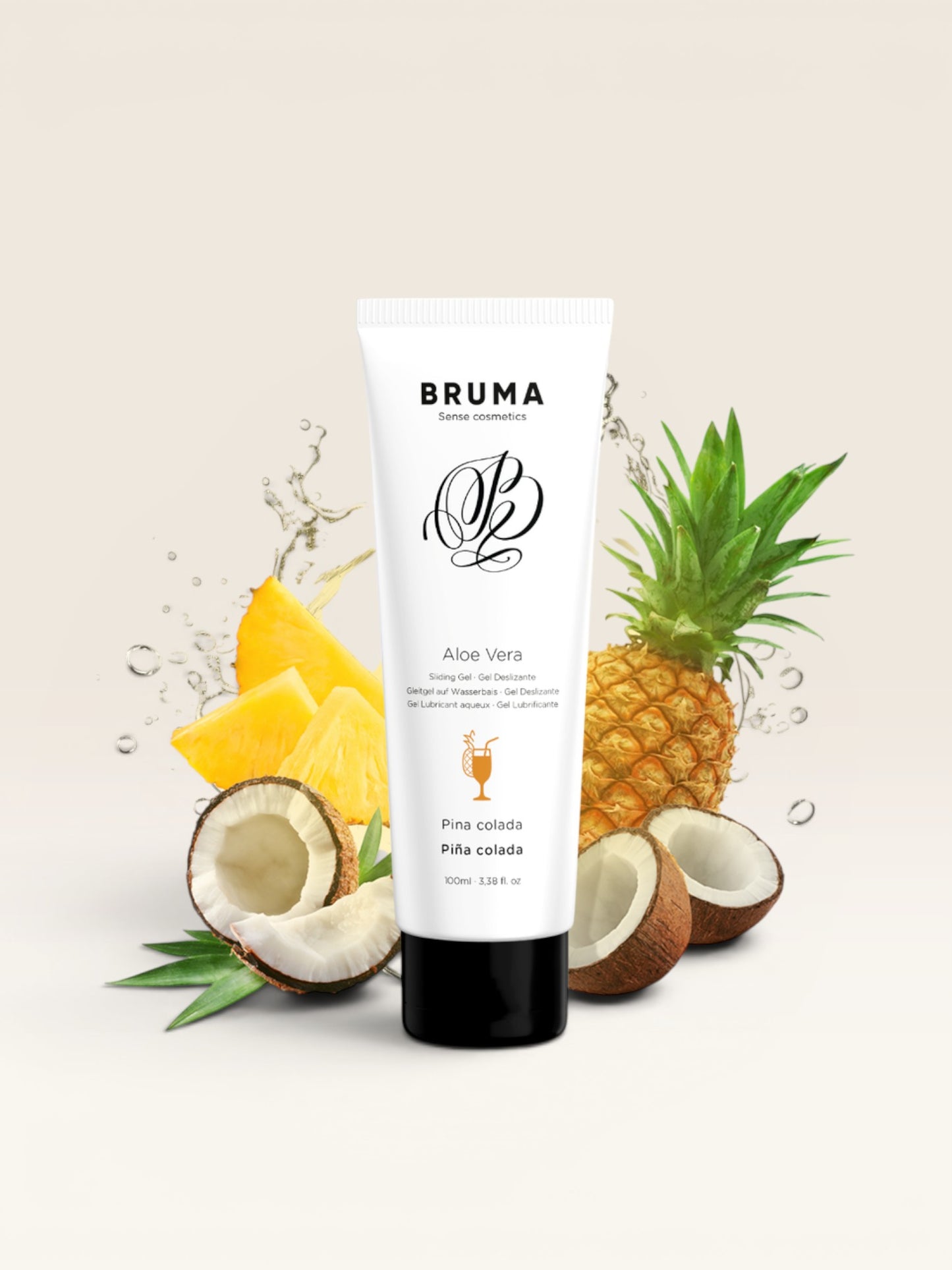 BRUMA - GEL DESLIZANTE DE ALOE VERA SABOR PINA COLADA 100 ML