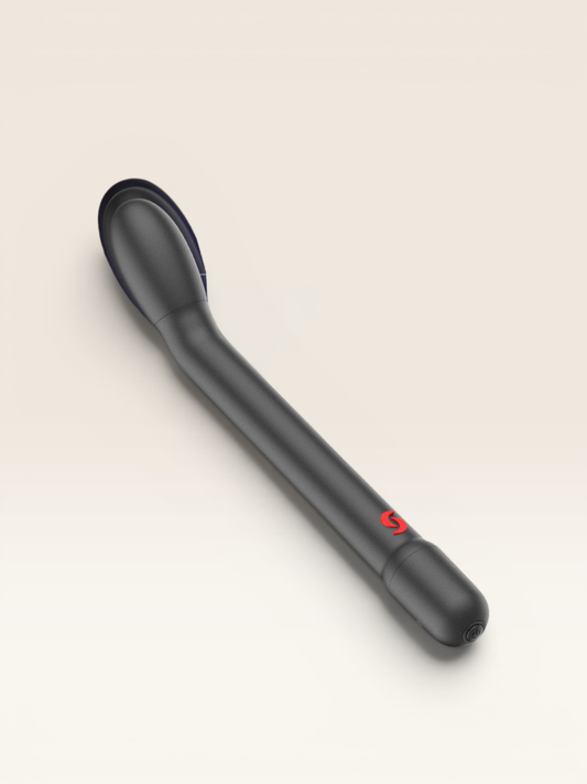 IBIZA - VIBRADOR DE PONTO G PRETO COM VIBRAÇÃO