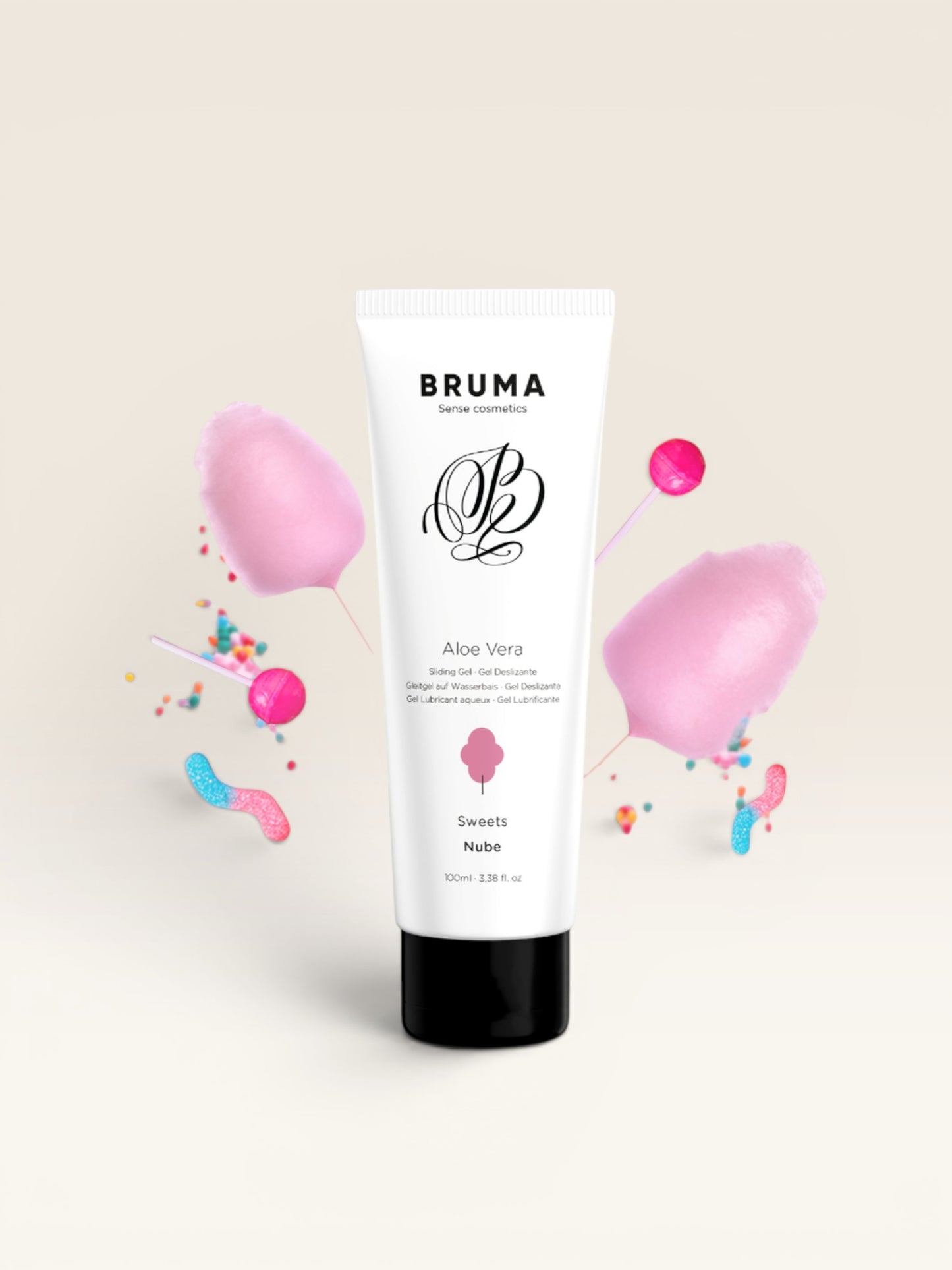 BRUMA - GEL DESLIZANTE DE ALOE VERA SABOR DOCES 100 ML