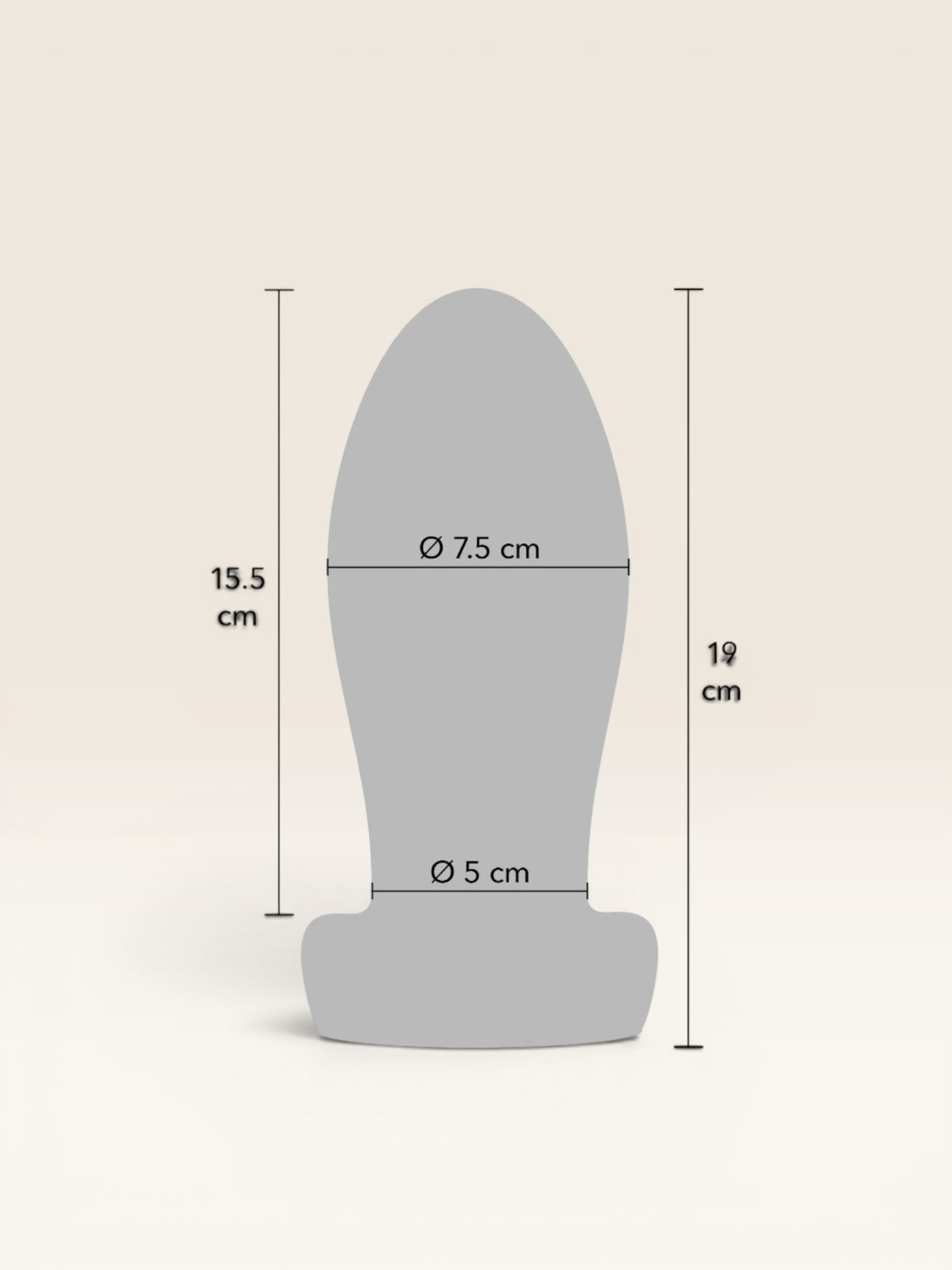 HIDDEN DESIRE - EXTREME HEAVY STRETCHER PLUG ANAL XL