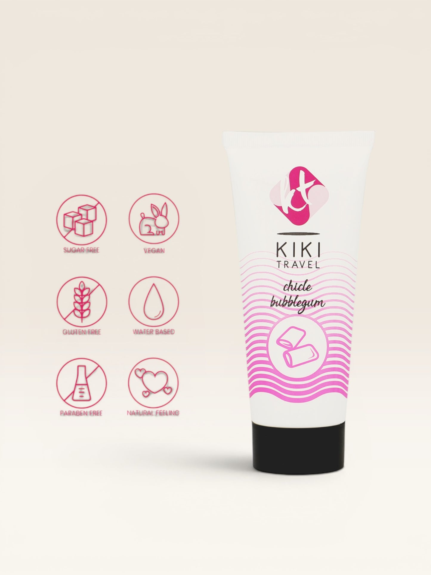 KIKÍ TRAVEL - GOMA DE MORANGO LUBRIFICANTE 50 ML