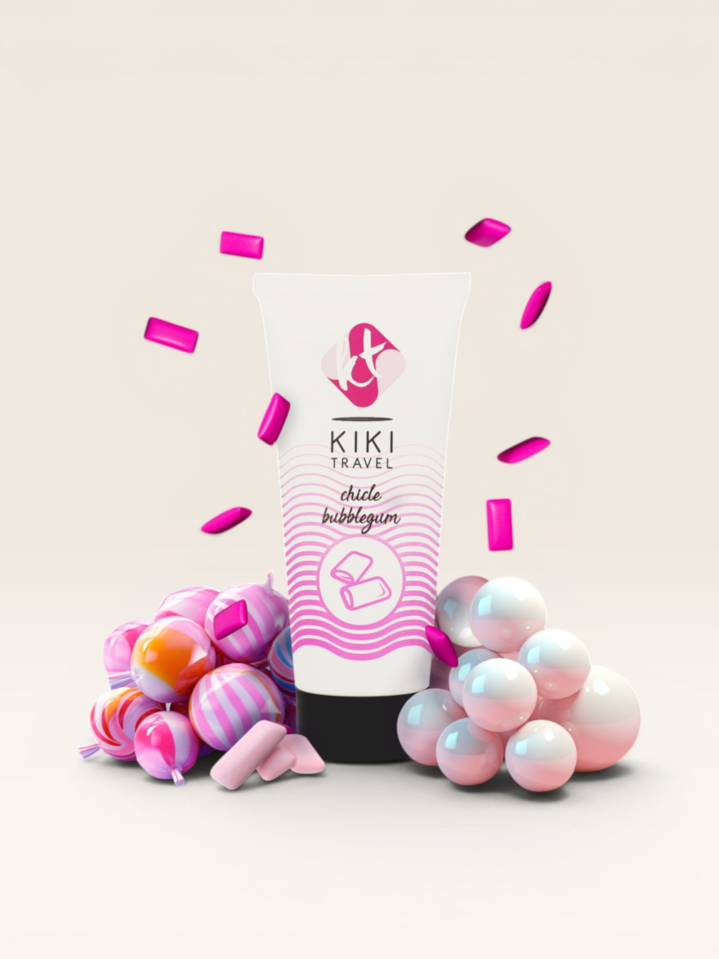 KIKÍ TRAVEL - GOMA DE MORANGO LUBRIFICANTE 50 ML