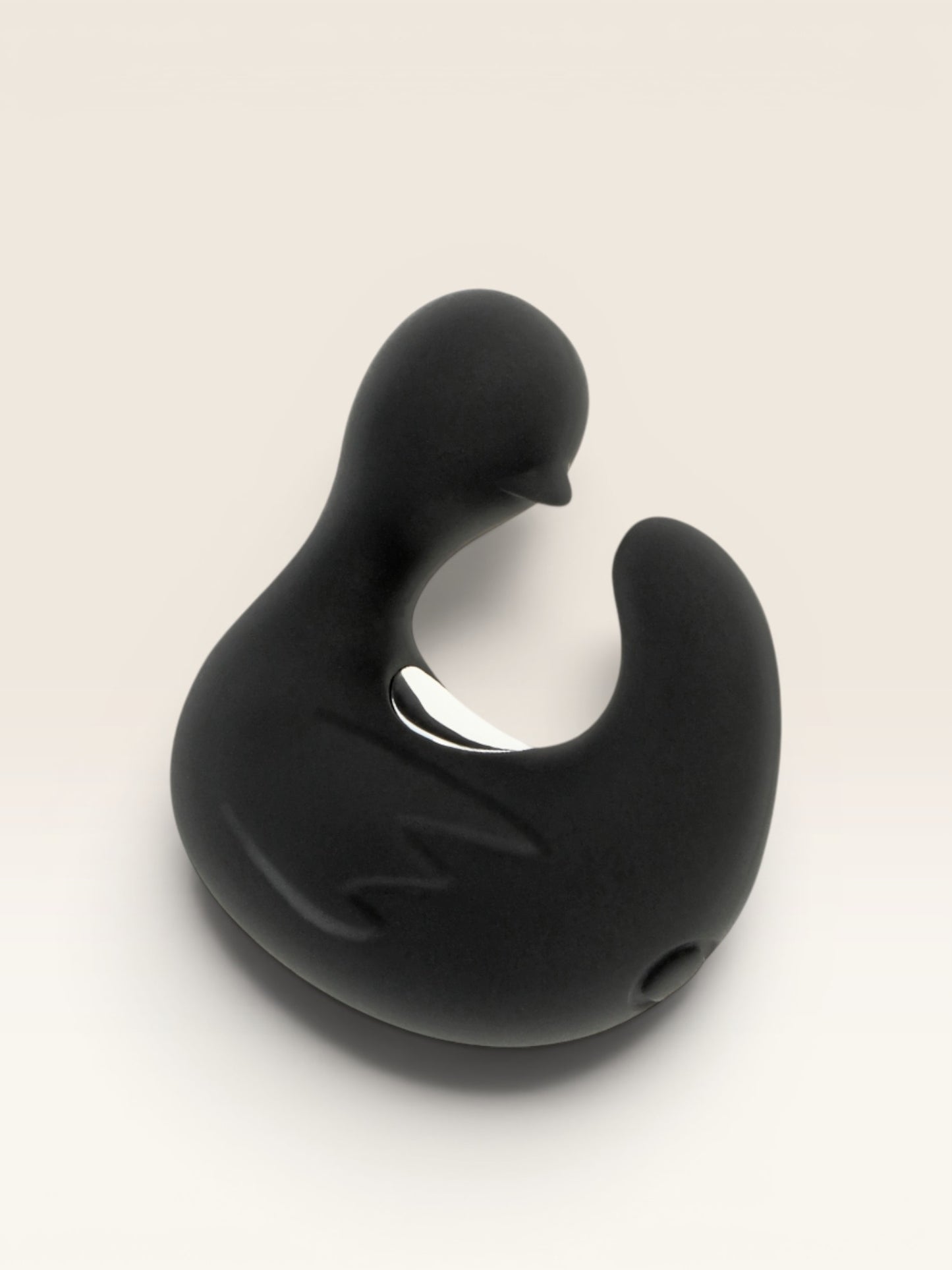 BLACK&SILVER - DEDAL DE PATO ESTIMULANTE DE SILICONE RECARREGÁVEL DUCKYMANIA