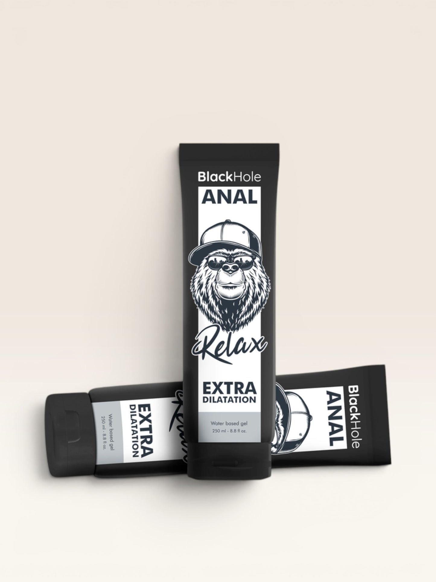 BLACK HOLE - GEL BASE D'ÁGUA DILATAÇÃO ANAL 250 ML